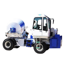 Hengwang HWJB350 self loading concrete mixer truck concrete mixer truck pump